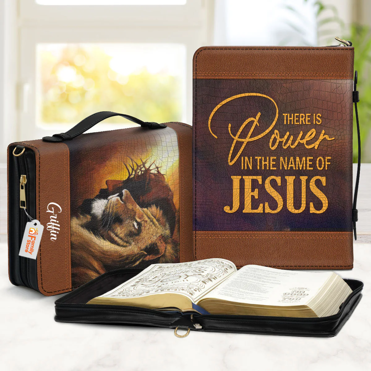 There Is Power In The Name Of Jesus - Awesome Personalized Bible Covers - AT4081457 - Image 2
