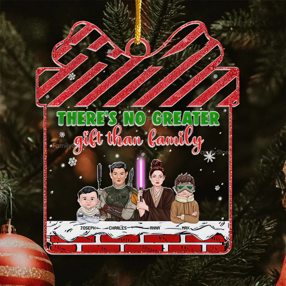 There's No Greater Gift Than Family - Personalized Acrylic Ornament - Gift For Family Members - CL46 NA94 - Image 3