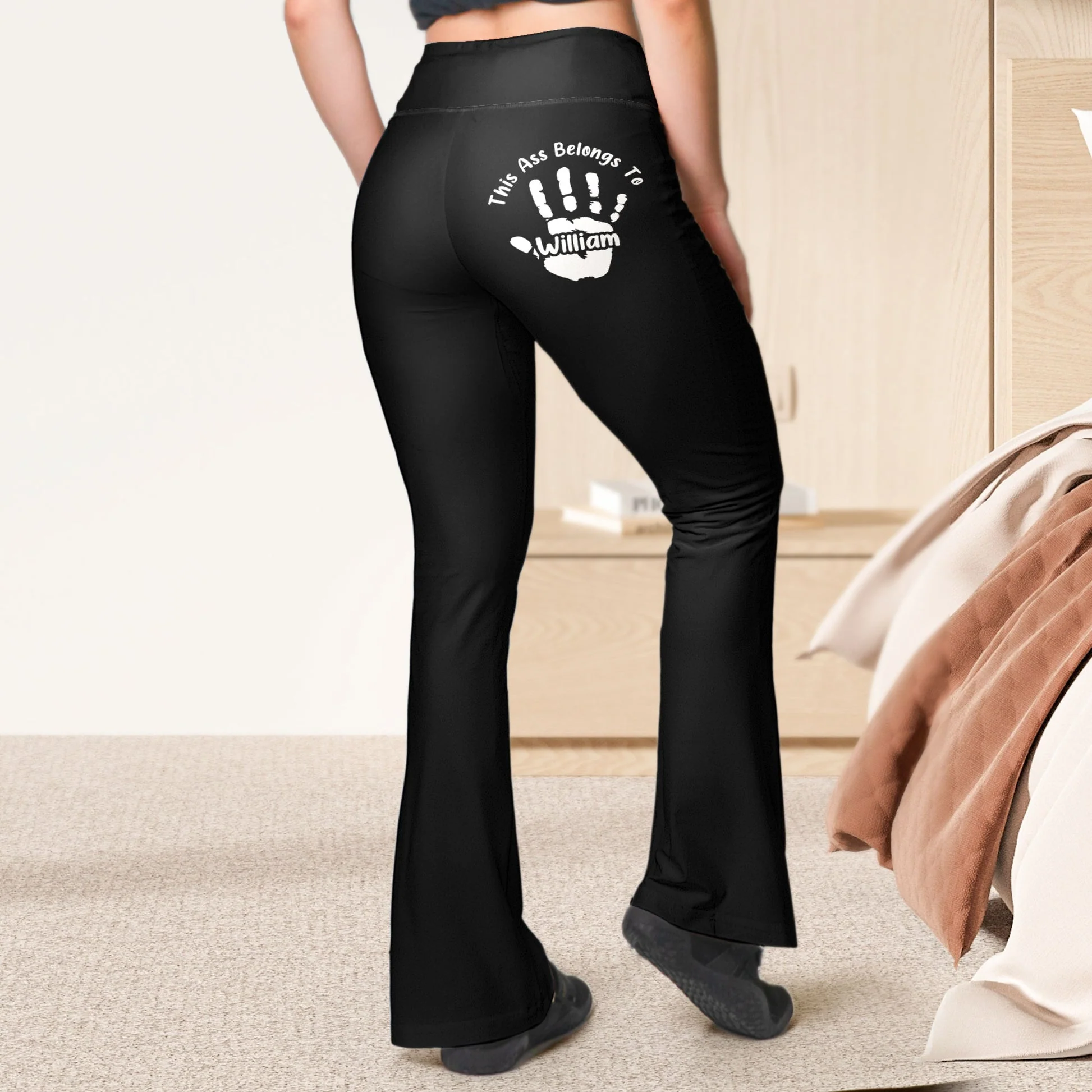 This A$$ Belongs To - Personalized Leggings - Naughty Gifts For Wife, Girlfriend NL122 - Image 2