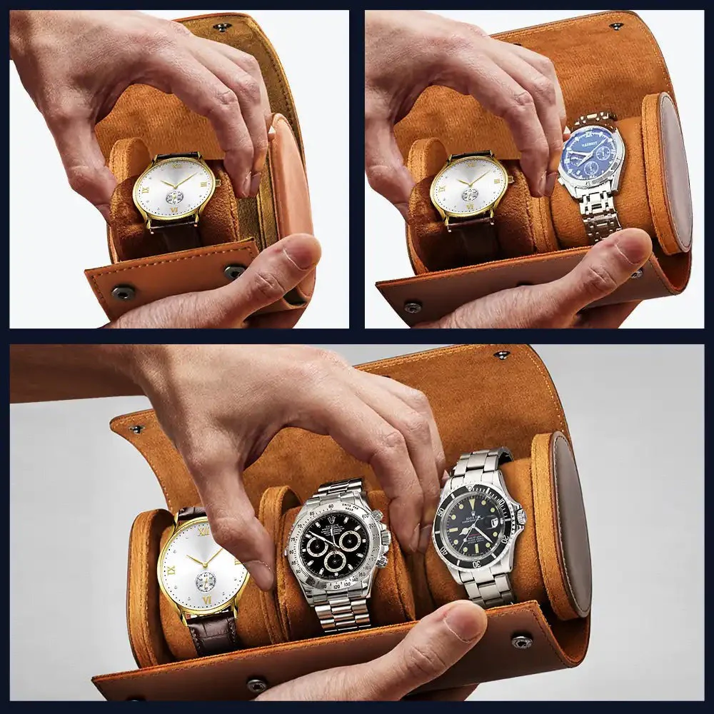 This Grandpa Belongs To - Personalized Leather Watch Case - Gift For Dad - Image 8