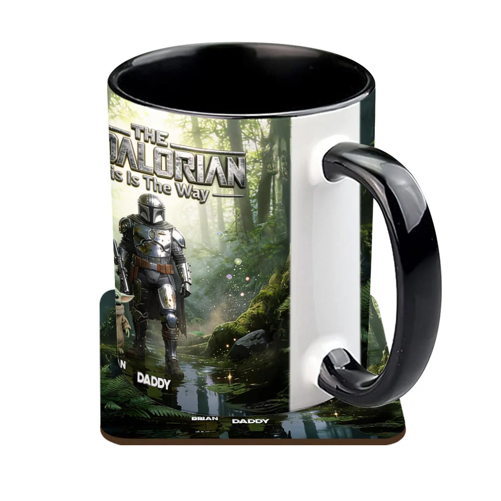 This Is The Way - Personalized Accent Mug - Gift For Father's Day, Movie Fans - Image 2