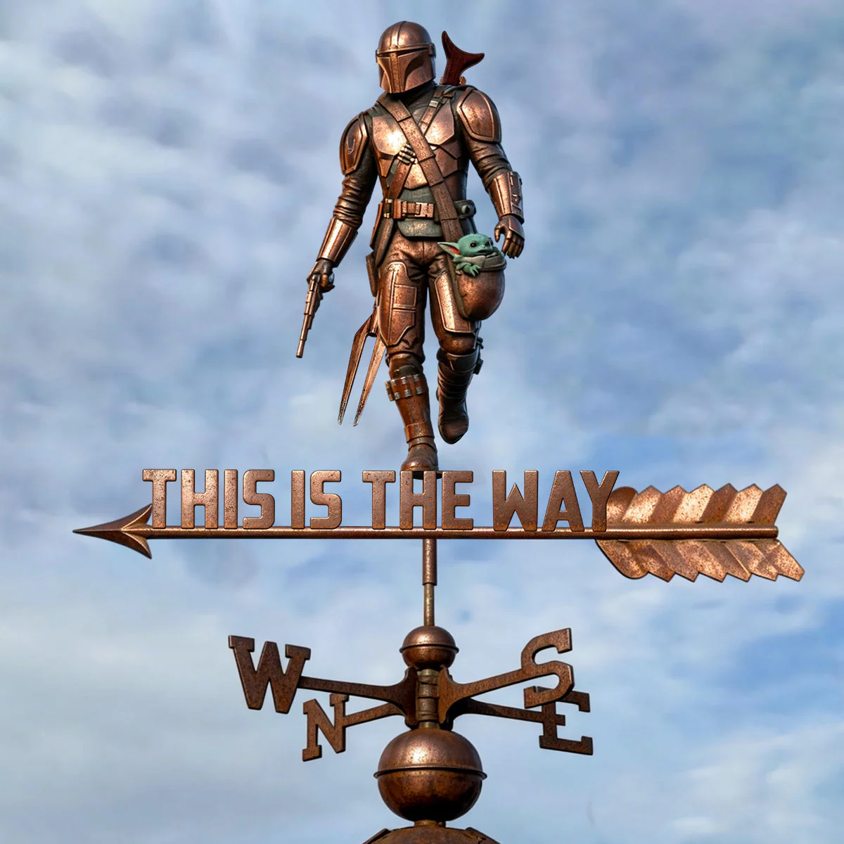 This Is The Way - Personalized Weather Vane - Gift For Family, Movie Fans - Stwa