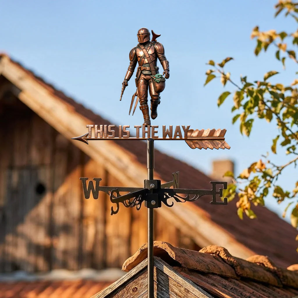 This Is The Way - Personalized Weather Vane - Gift For Family, Movie Fans - Stwa - Image 2