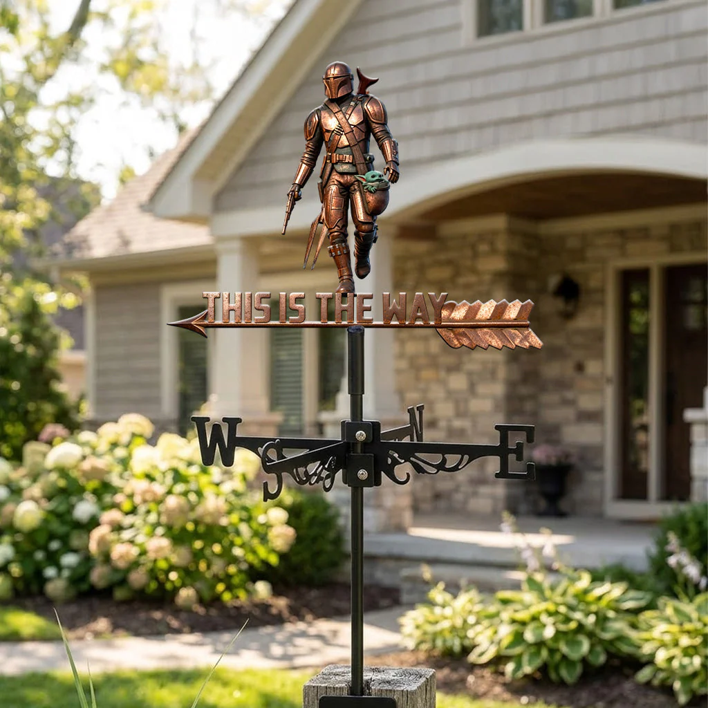 This Is The Way - Personalized Weather Vane - Gift For Family, Movie Fans - Stwa - Image 3