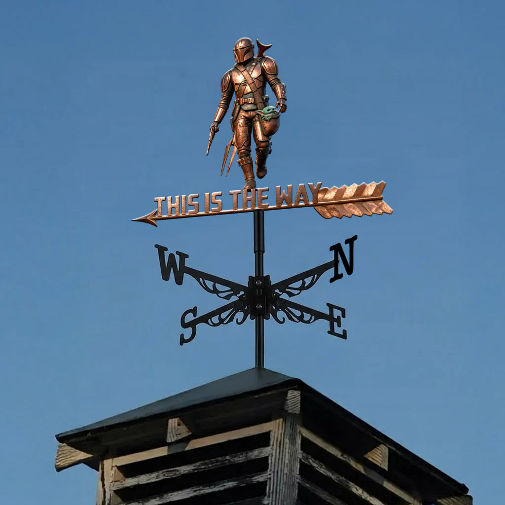 This Is The Way - Personalized Weather Vane - Gift For Family, Movie Fans - Stwa - Image 5