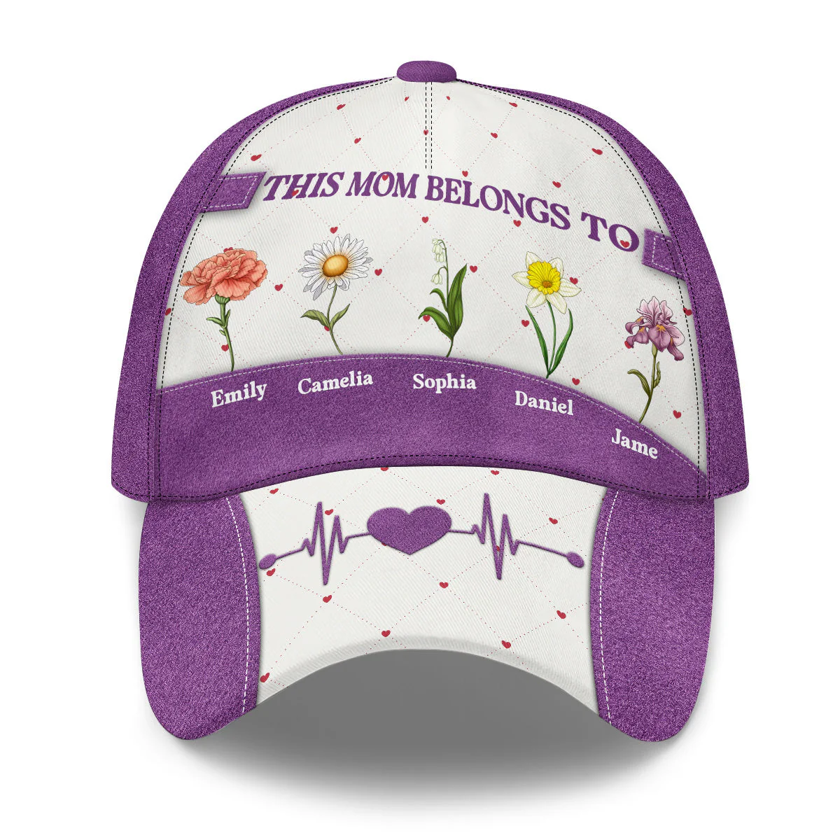 This Mom Belongs To Flowers - Personalized Classic Cap - Gift For Mom, Wife, Grandma HN02
