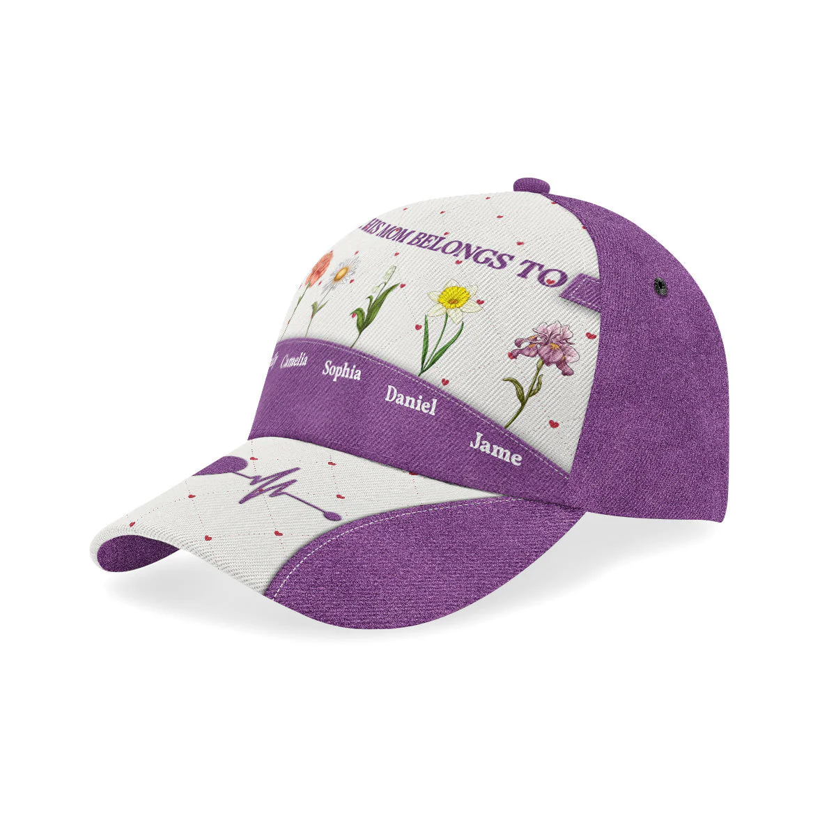 This Mom Belongs To Flowers - Personalized Classic Cap - Gift For Mom, Wife, Grandma HN02 - Image 2