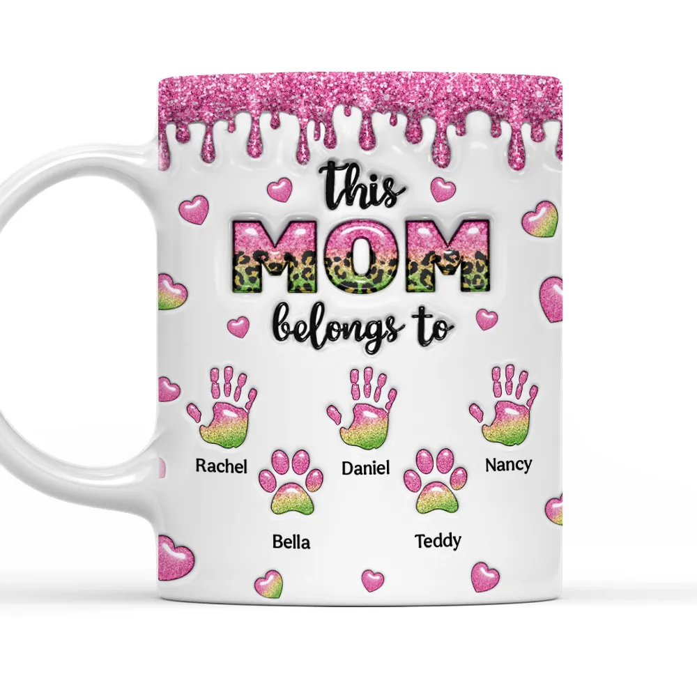 This Mom Grandma Belongs To - Personalized Mug - Gift For Mom, Grandma HN02
