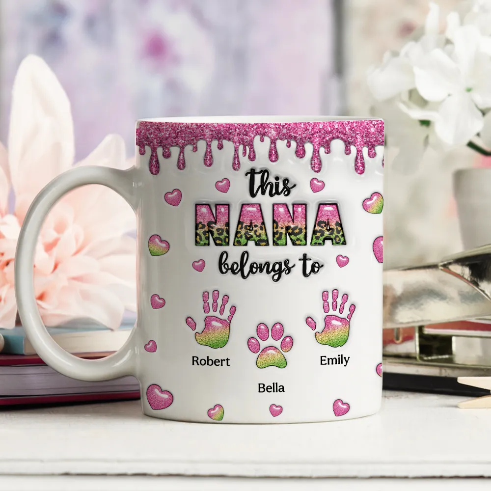 This Mom Grandma Belongs To - Personalized Mug - Gift For Mom, Grandma HN02 - Image 2