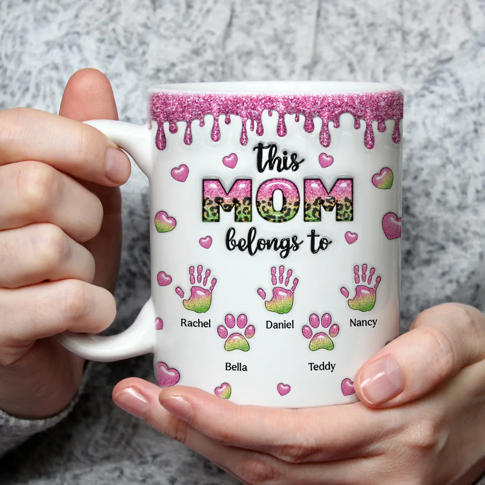 This Mom Grandma Belongs To - Personalized Mug - Gift For Mom, Grandma HN02 - Image 3