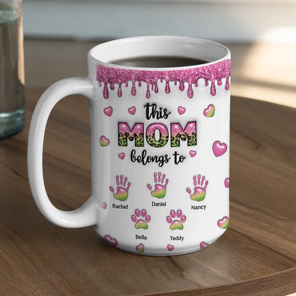 This Mom Grandma Belongs To - Personalized Mug - Gift For Mom, Grandma HN02 - Image 4