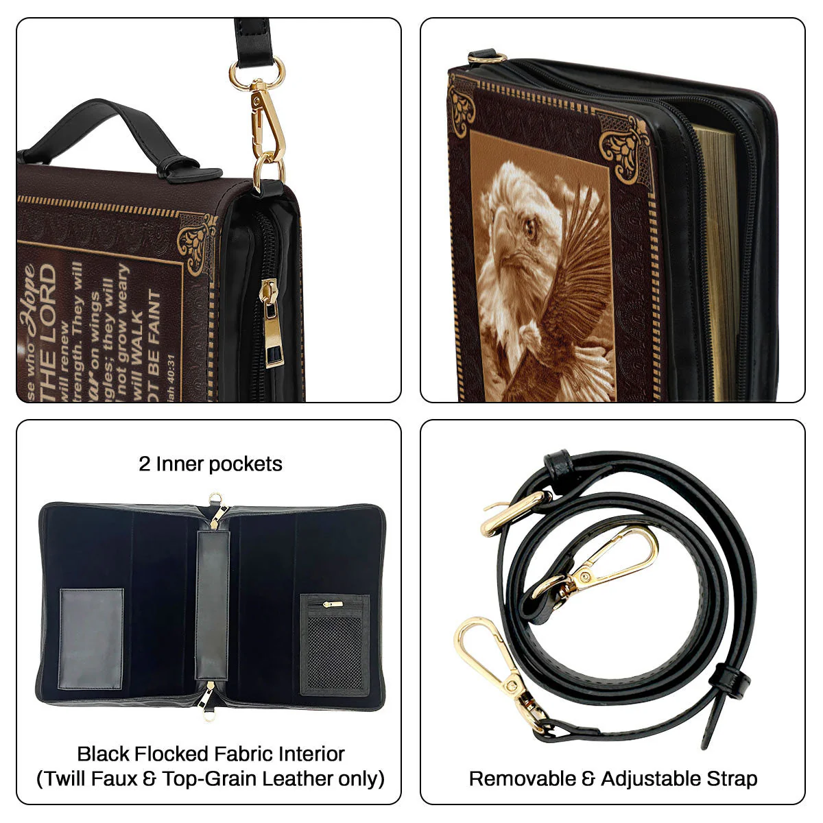 Those Who Hole In The Lord Eagle - Beautiful Personalized Bible Covers - AT4082449 - Image 5