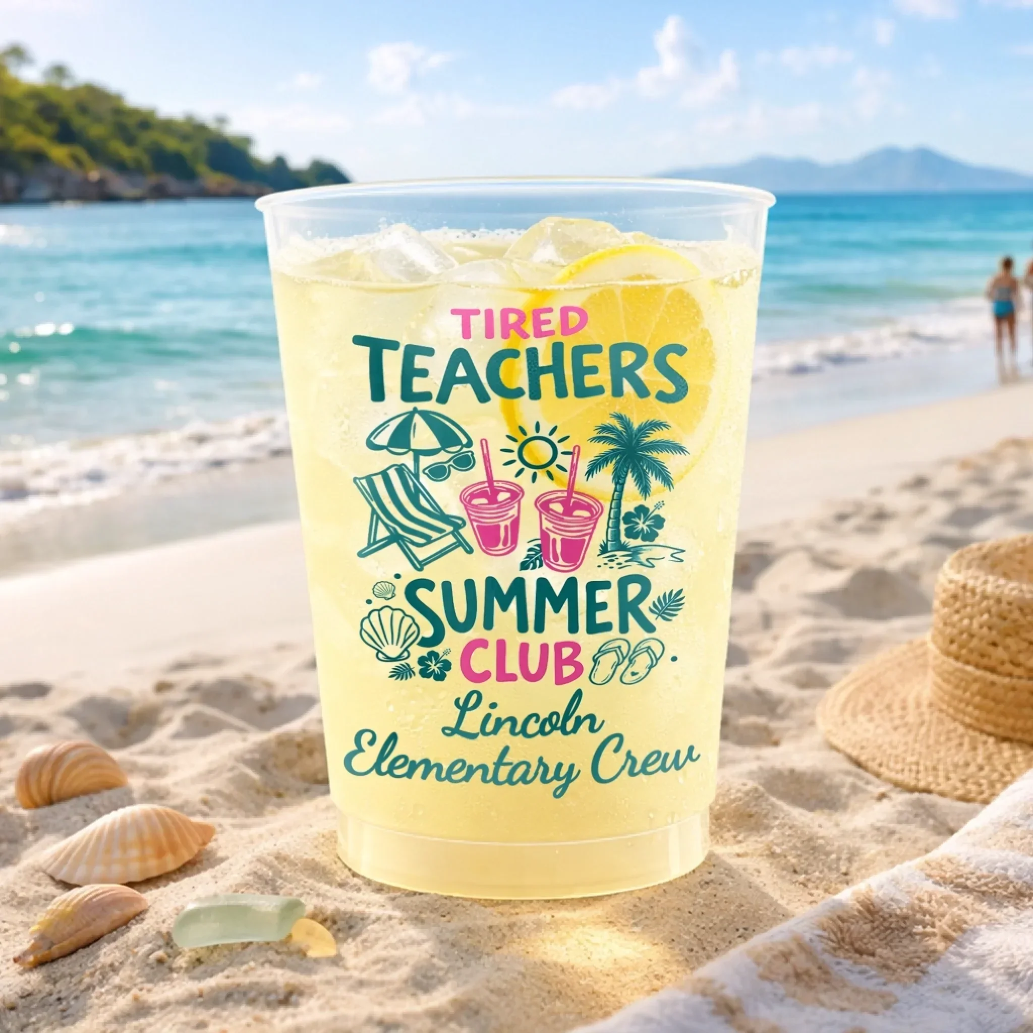 Tired Teachers Summer Club - Personalized Cups - Gift For Teachers - Image 4