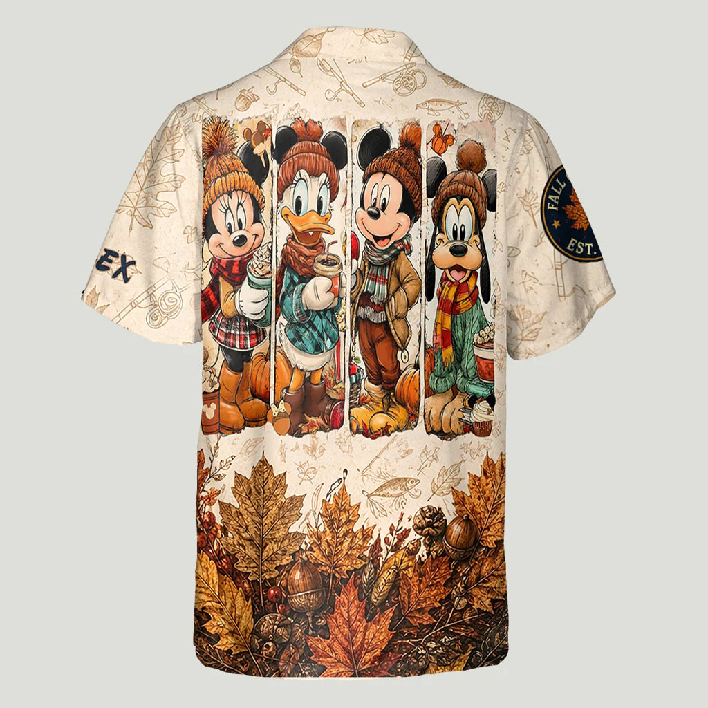Tis This Season With Magic Mouse - Fall Vibes - Personalized Hawaiian Shirt - MkMo - Image 6