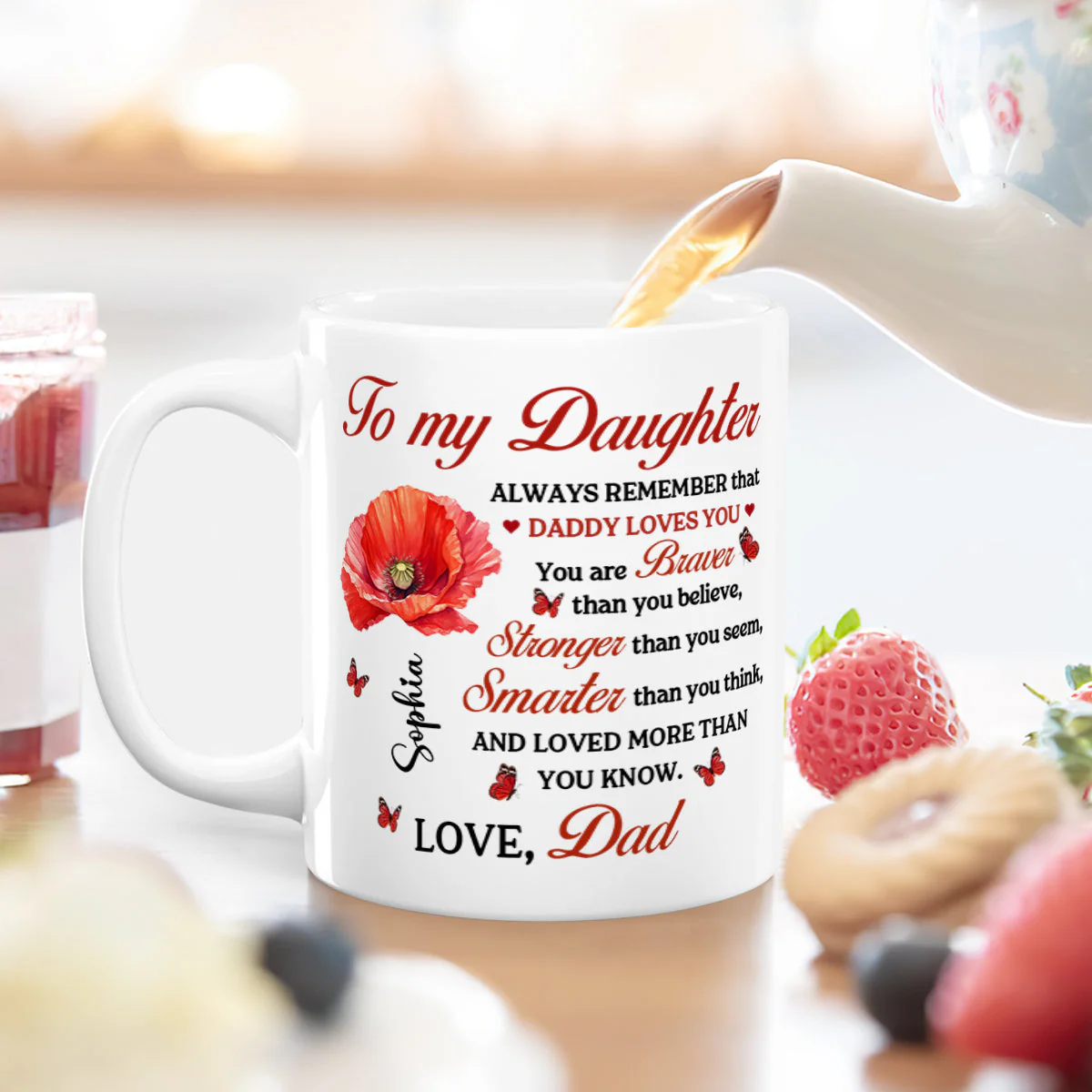 To My Daughter - Personalized Ceramic Coffee Mug - Christian Gift For Daughter BA01 - Image 5