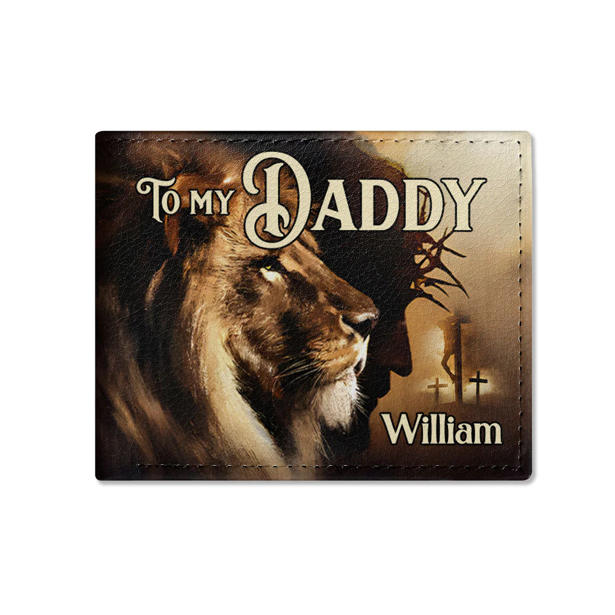 To My Loving Dad - Personalized Folded Wallet For Men - Image 2