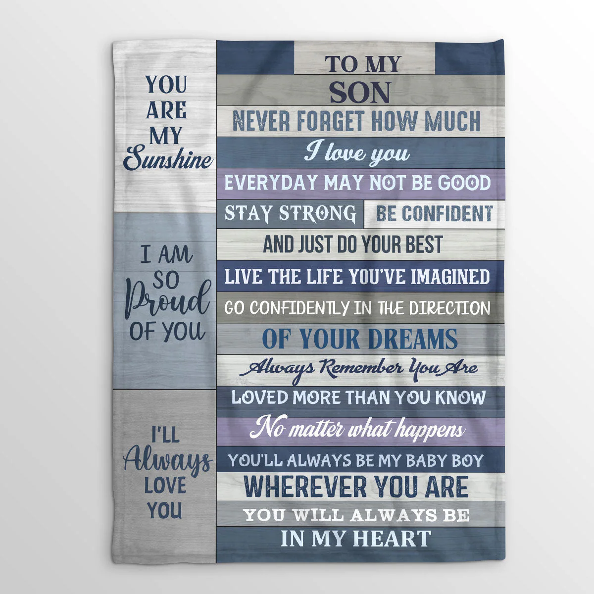 To My Son - Personalized Fleece Blanket TD118 - Image 3