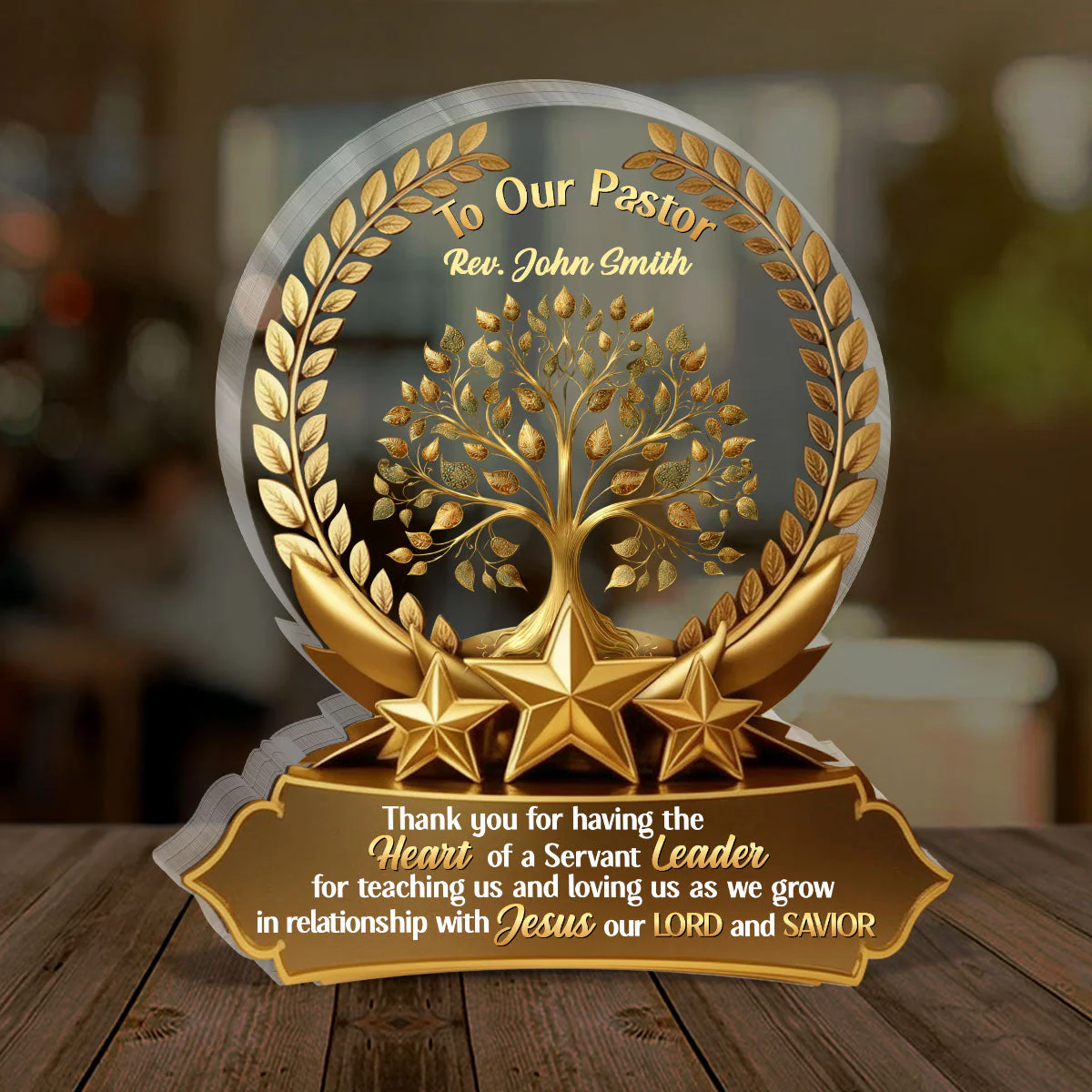 To Our Pastor - Personalized Acrylic Plaque TD118 - Image 3