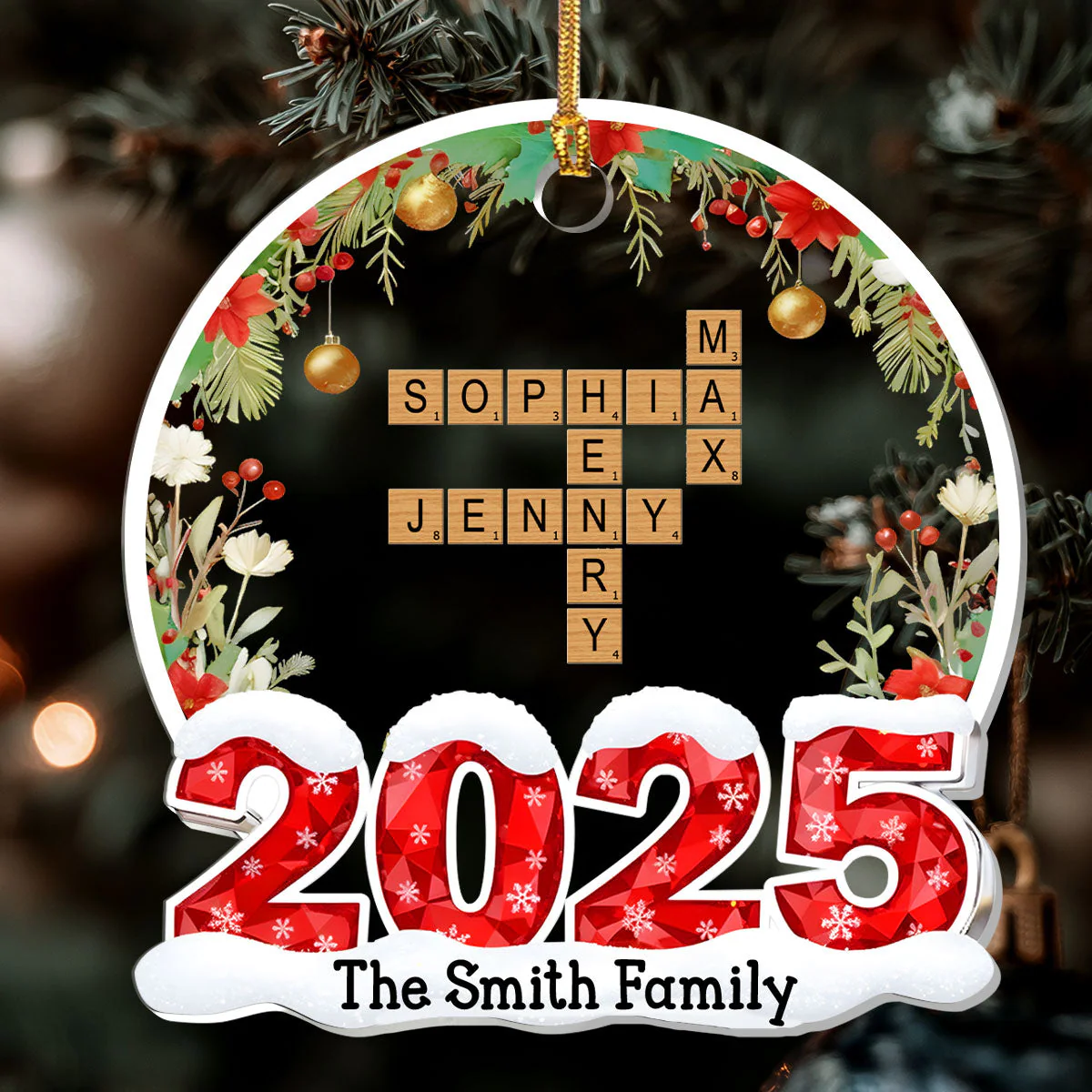 Together In Christmas Light - Personalized 1-Layer Acrylic Ornament TD118 - Image 5
