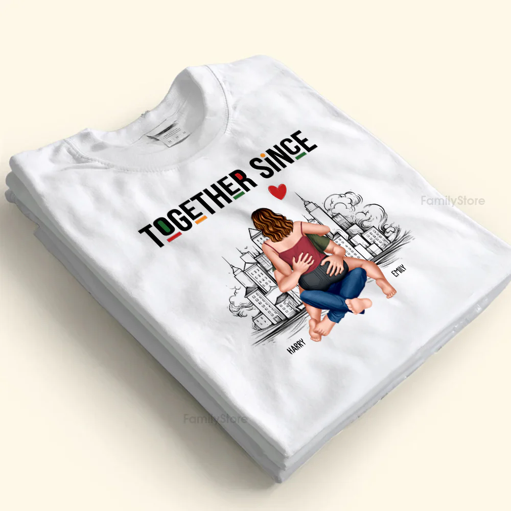 Together Since - Gift For Couples - Personalized Shirt - CL28 NH96 - Image 4