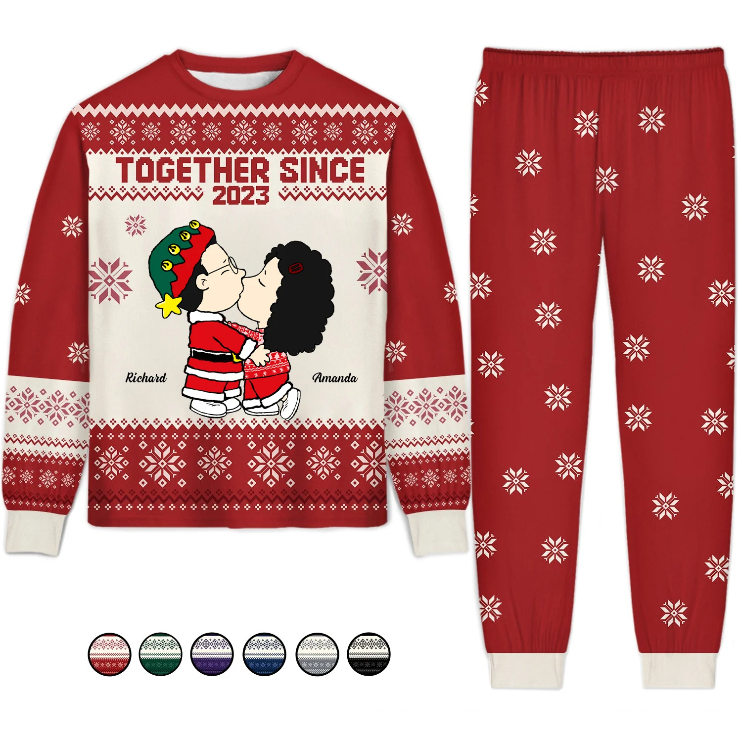 Together Since Peanut - Personalized Unisex Pajama Set - Gift For Couple, Husband Wife, Anniversary Gift - CL45 NA94