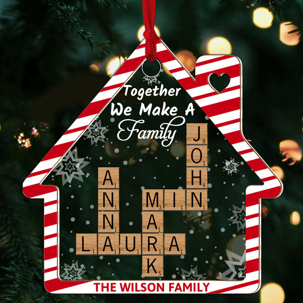 Together We Make A Family - Personalized Acrylic Ornament