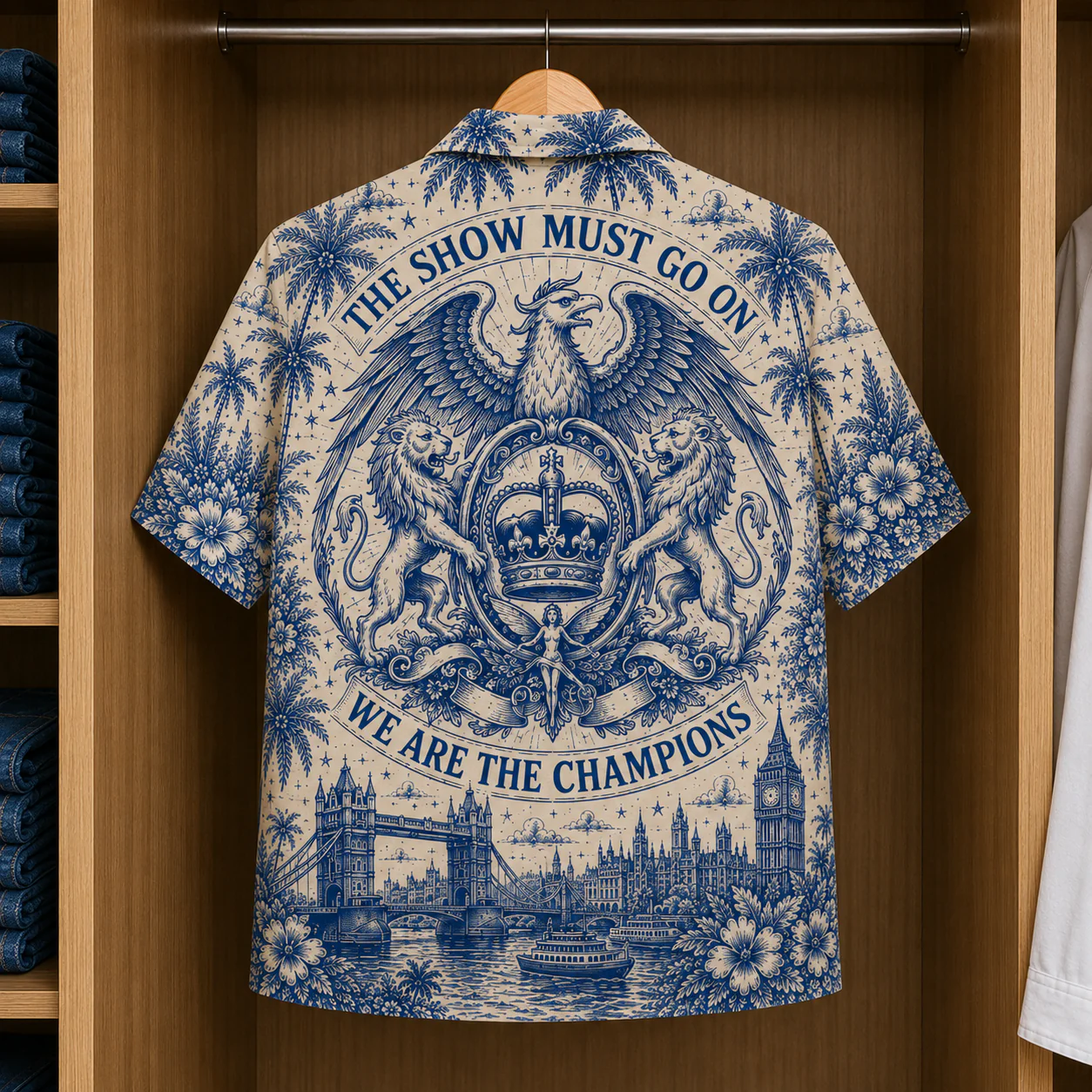 Toile De Jouy Classic Rock Legends Retro Music Festival - Hawaiian Shirt - Image 2
