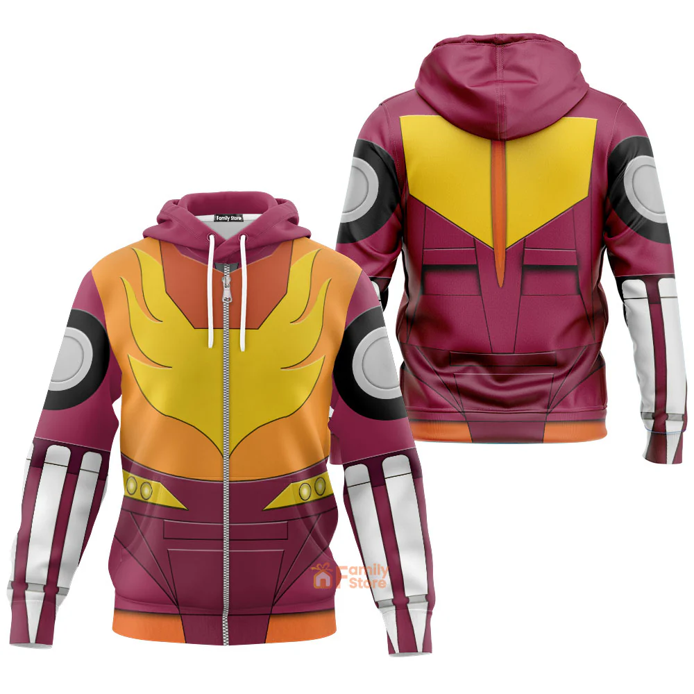 Transformers Hot Rodimus - Costume Cosplay Hoodie Sweatshirt Sweatpants - Image 4