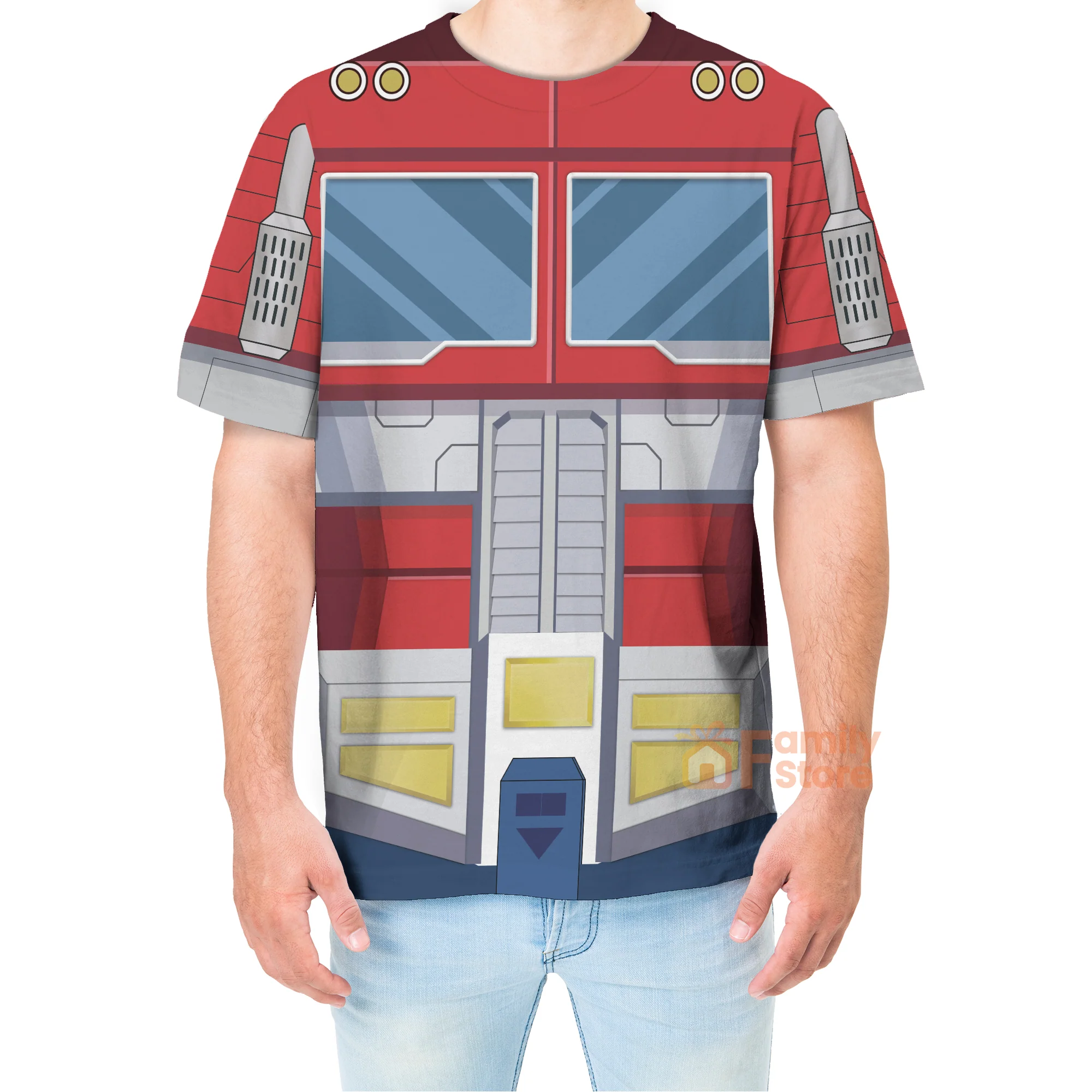 Transformers Op timus Prime - For Men And Women - Costume Cosplay T-Shirt - Image 3