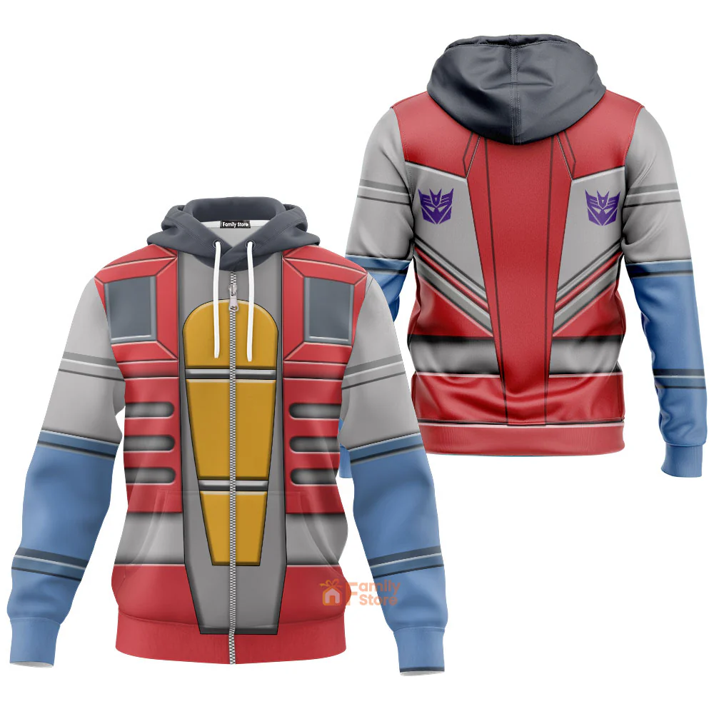 Transformers Starscream - Costume Cosplay Hoodie Sweatshirt Sweatpants - Image 5