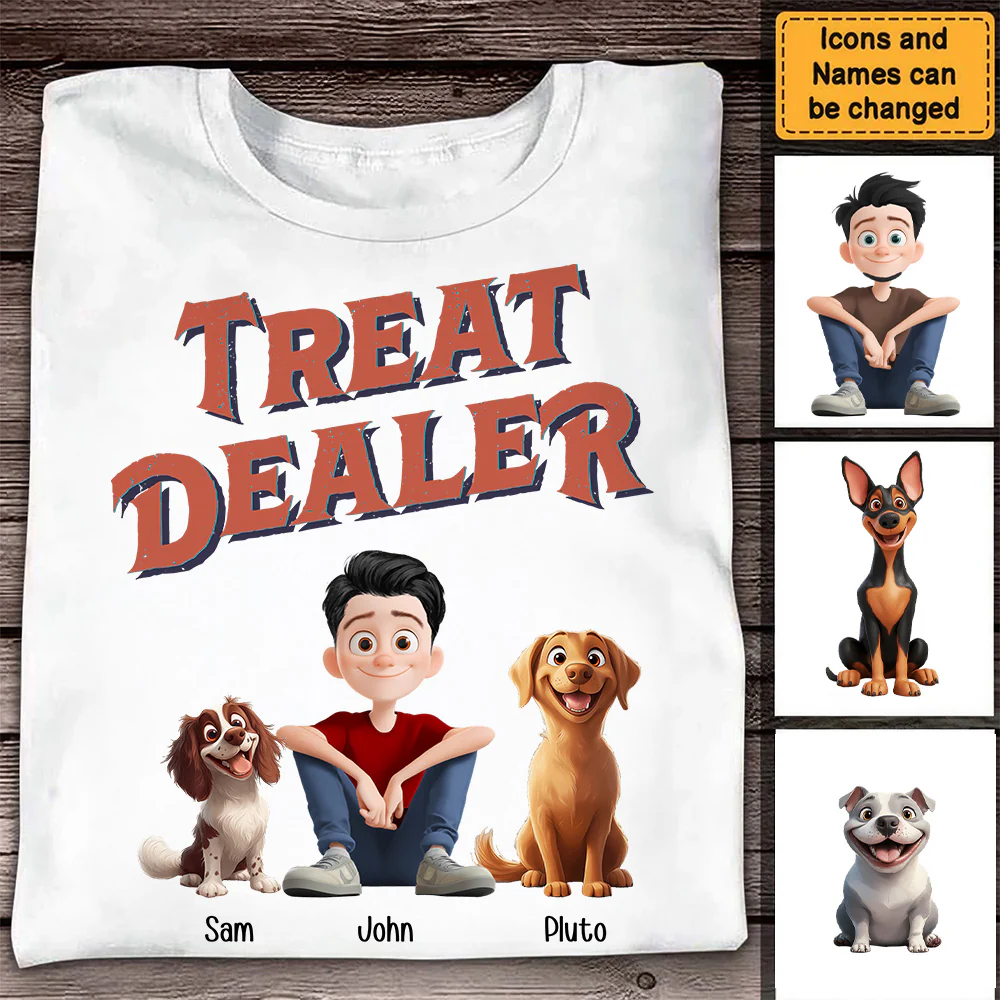 Treat Dealer - Personalized Shirt - Gift for Pet Owners, Dog Lovers, Dog Dad | CLP15 NH96