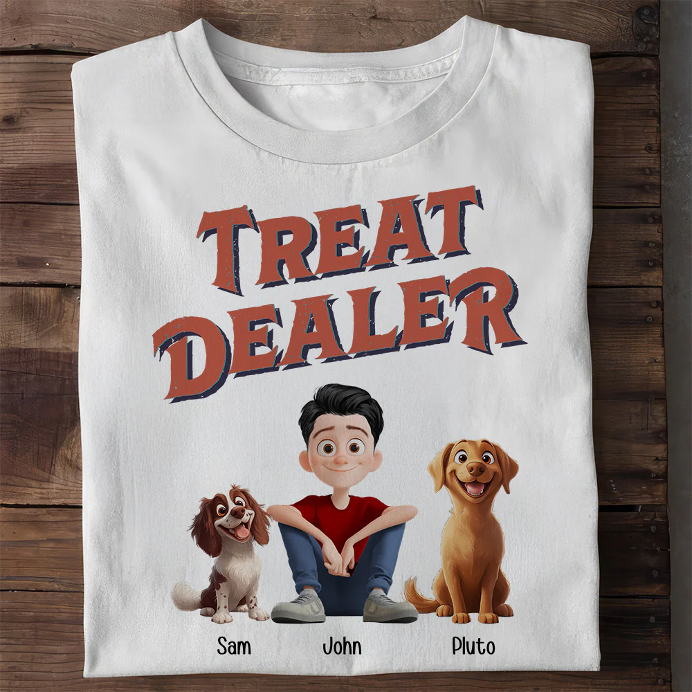 Treat Dealer - Personalized Shirt - Gift for Pet Owners, Dog Lovers, Dog Dad | CLP15 NH96 - Image 2