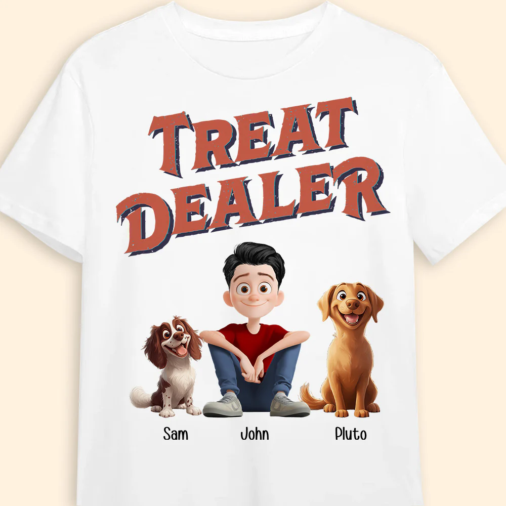 Treat Dealer - Personalized Shirt - Gift for Pet Owners, Dog Lovers, Dog Dad | CLP15 NH96 - Image 3