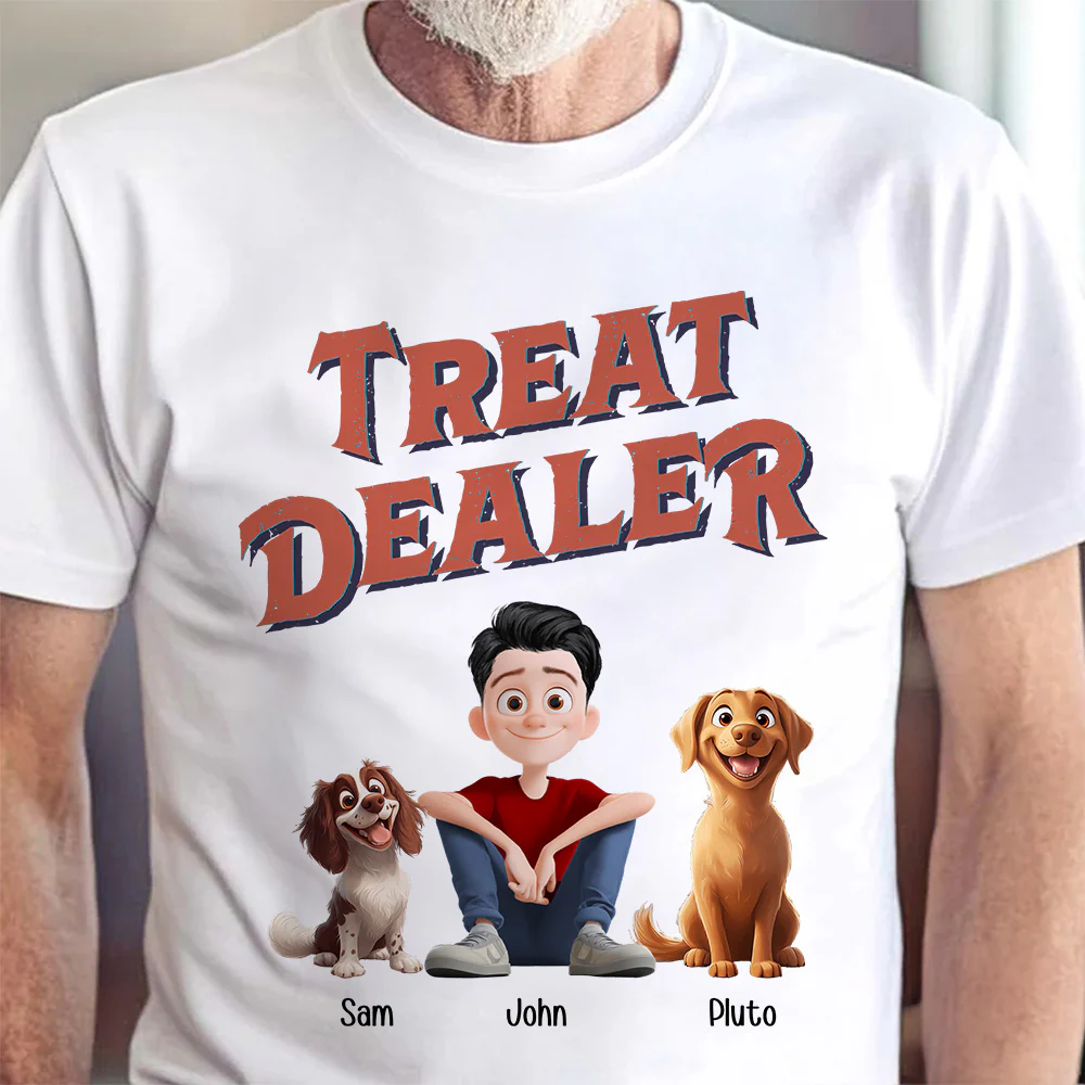 Treat Dealer - Personalized Shirt - Gift for Pet Owners, Dog Lovers, Dog Dad | CLP15 NH96 - Image 5