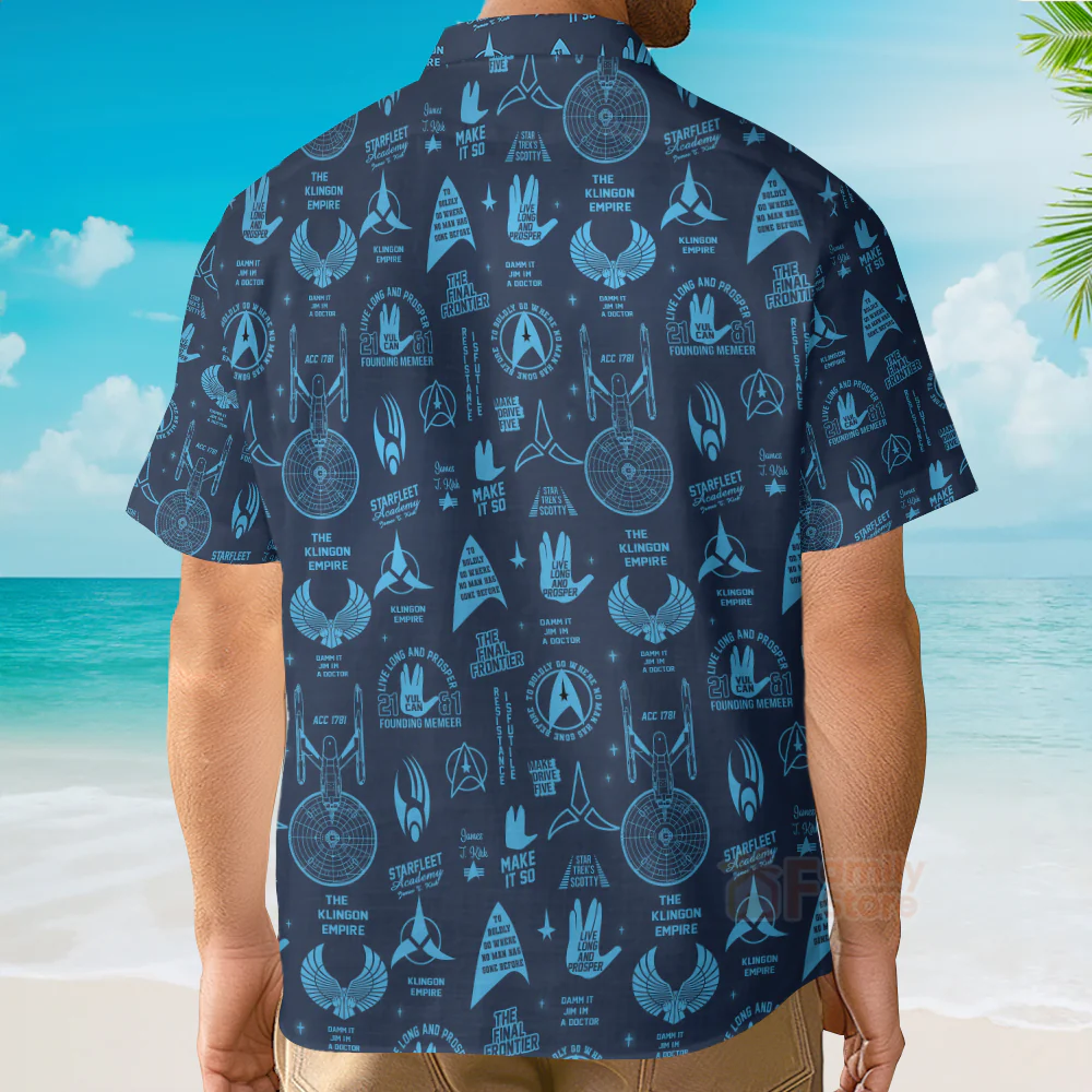 Trekkie SaTr Pattern Hawaiian Shirt - Image 4