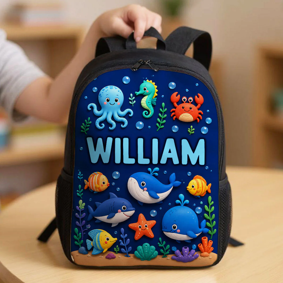 Trending Animal For Boys Girls - Personalized Backpack, Lunch Bag, Pencil Case & Water Bottle - Back to School Gift - Image 4