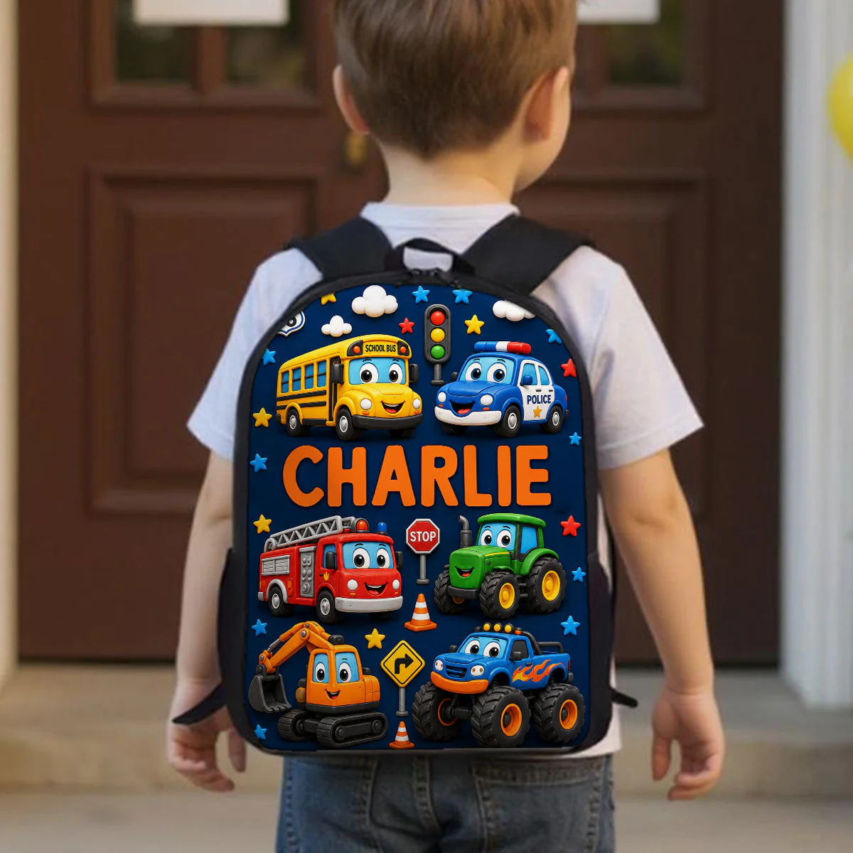 Trending Animal For Boys Girls - Personalized Backpack, Lunch Bag, Pencil Case & Water Bottle - Back to School Gift - Image 7