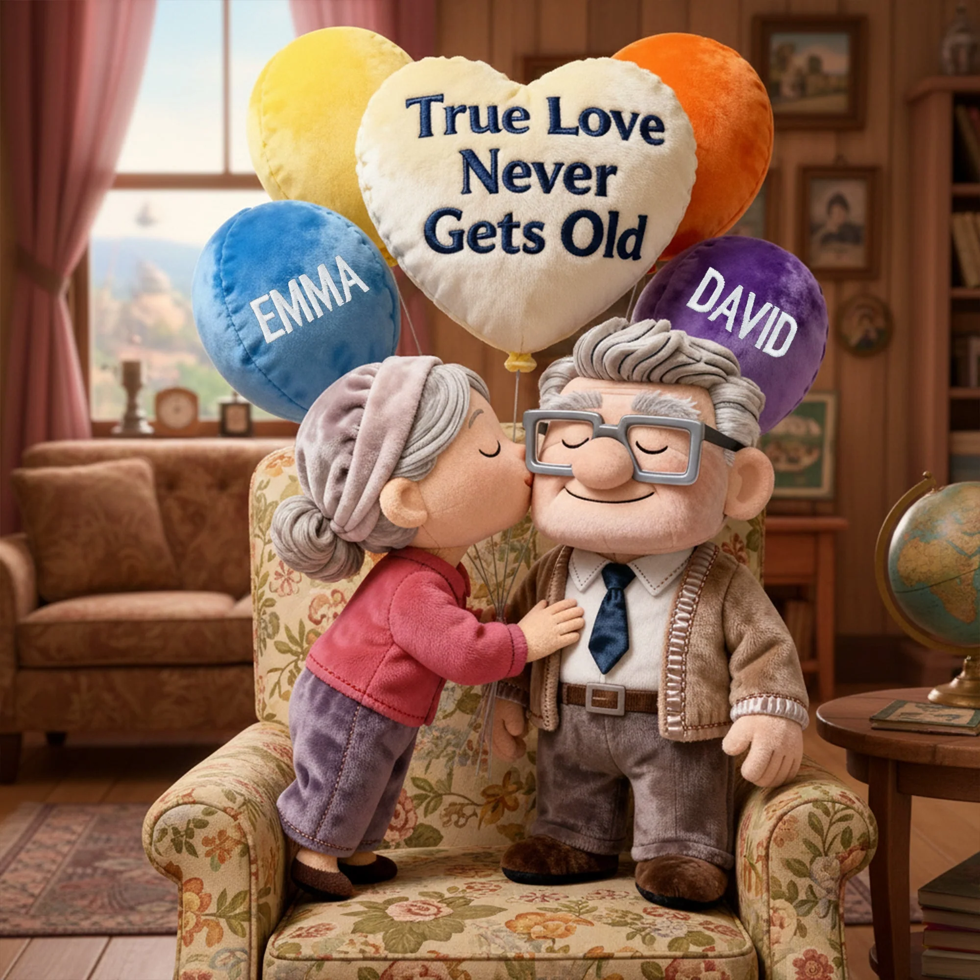 True Love Never Gets Old - Personalized Custom Shape Pillow - Gift For Couples NL122 - Image 2
