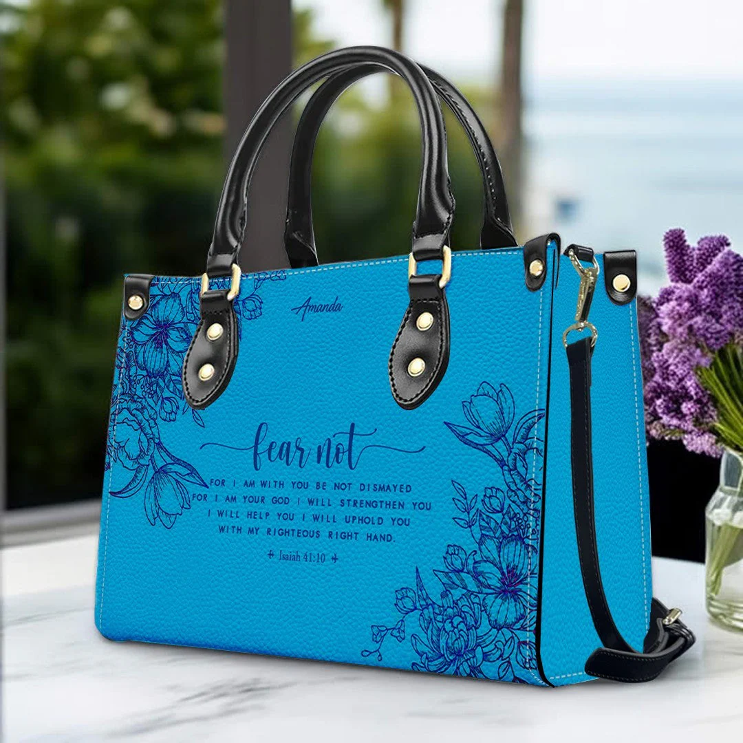 Trust In The Lord With All Your Heart - Personalized Leather Handbag - Gift For Her HL128 - Image 4