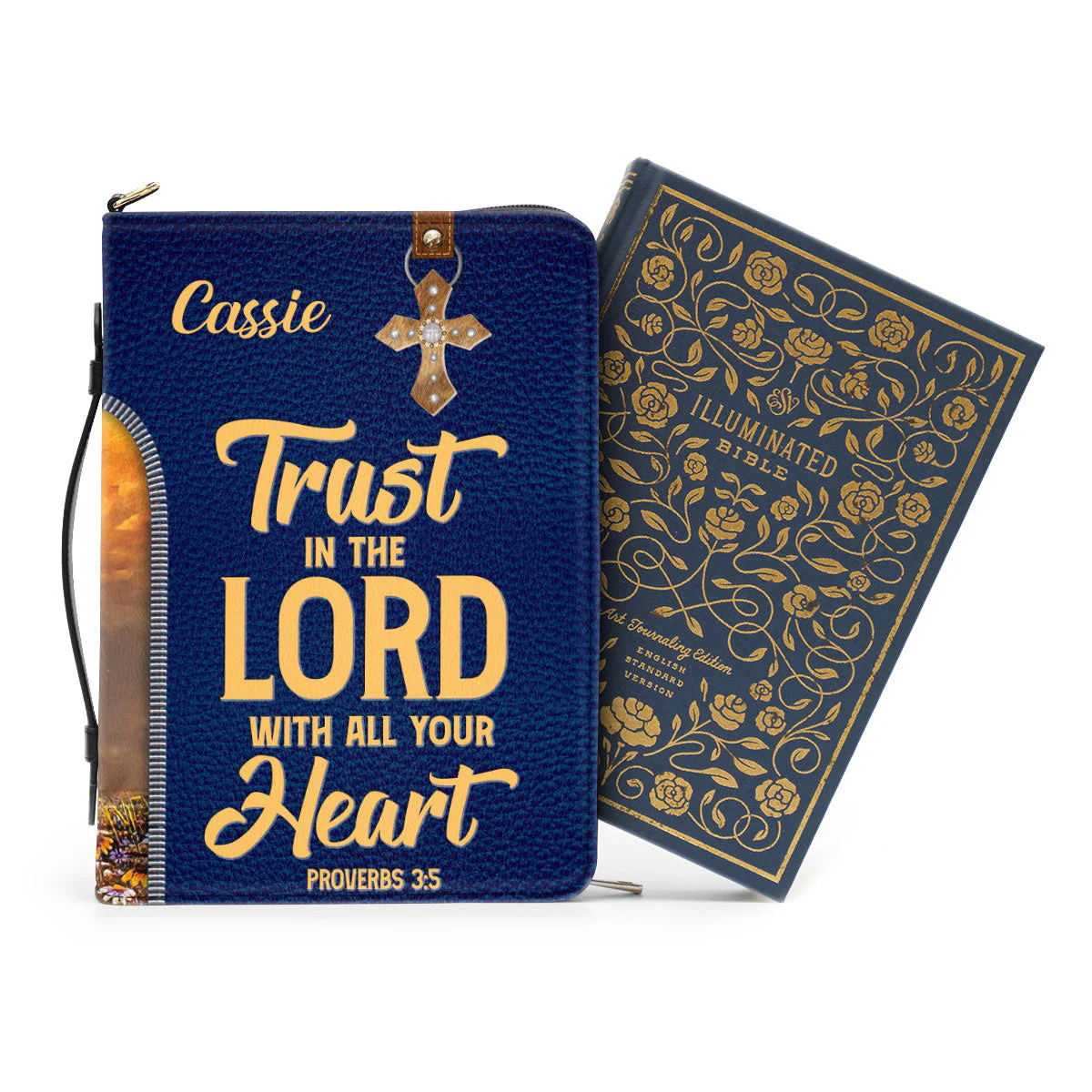 Trust In The Lord With All Your Heart - Thoughtful Gift For Christians - Personalized Bible Covers - AT4081447 - Image 3