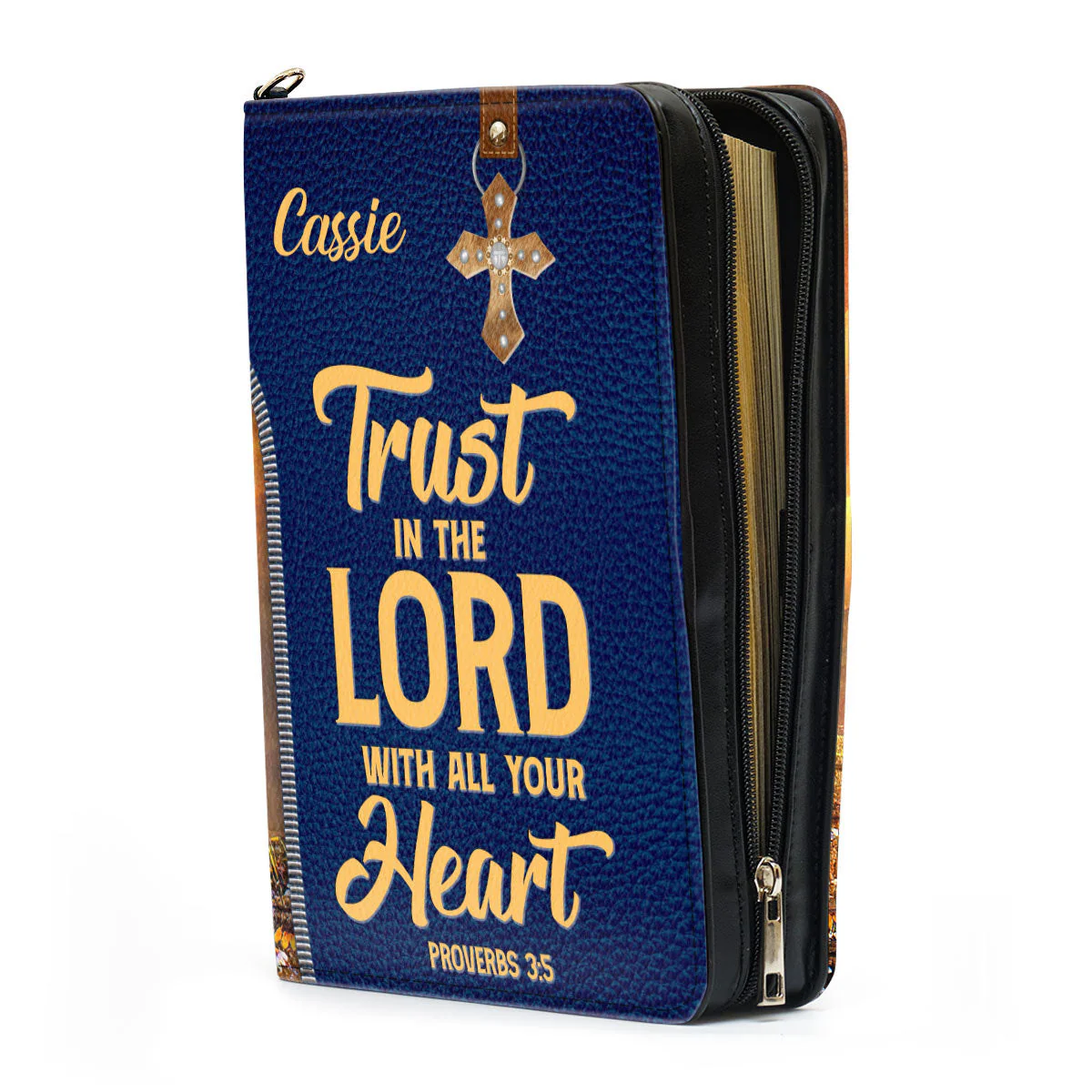 Trust In The Lord With All Your Heart - Thoughtful Gift For Christians - Personalized Bible Covers - AT4081447 - Image 4