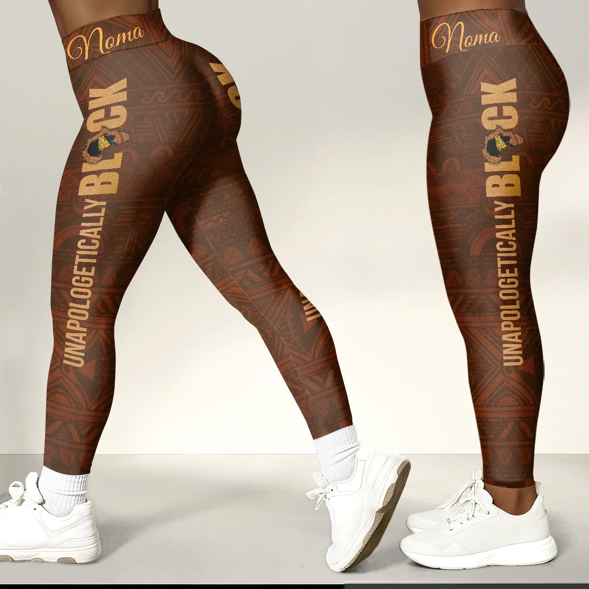 Unapologetically Black - Personalized Leggings & Crop Tank Top | HN02 - Image 4