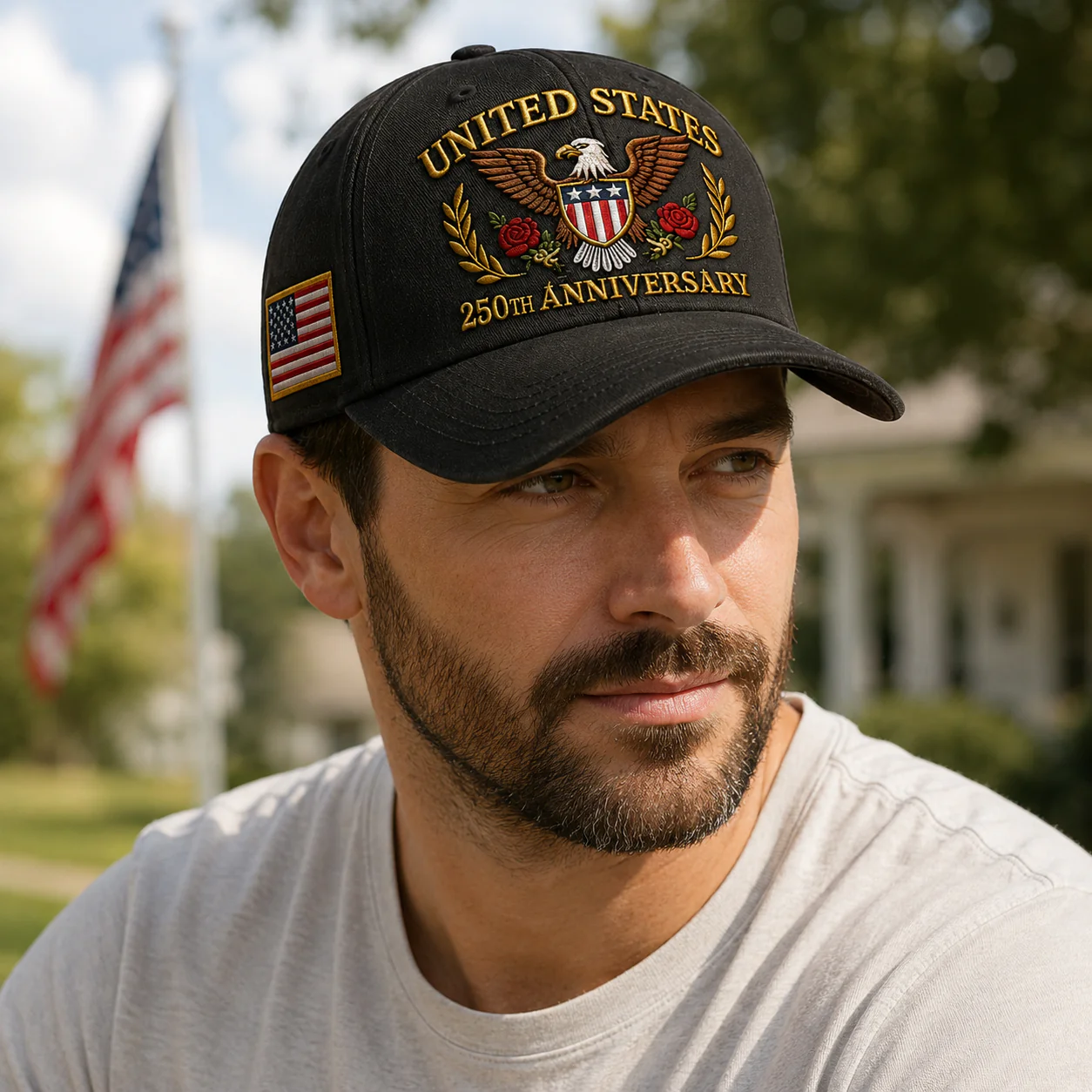 United States 250th Anniversary 1976-2026 - Embroidered Cap - Gift For Patriotic | HN02 - Image 4