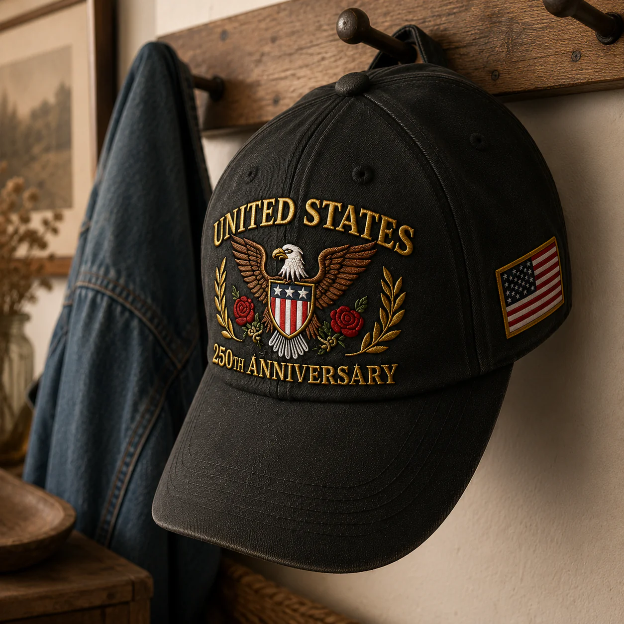 United States 250th Anniversary 1976-2026 - Embroidered Cap - Gift For Patriotic | HN02 - Image 6