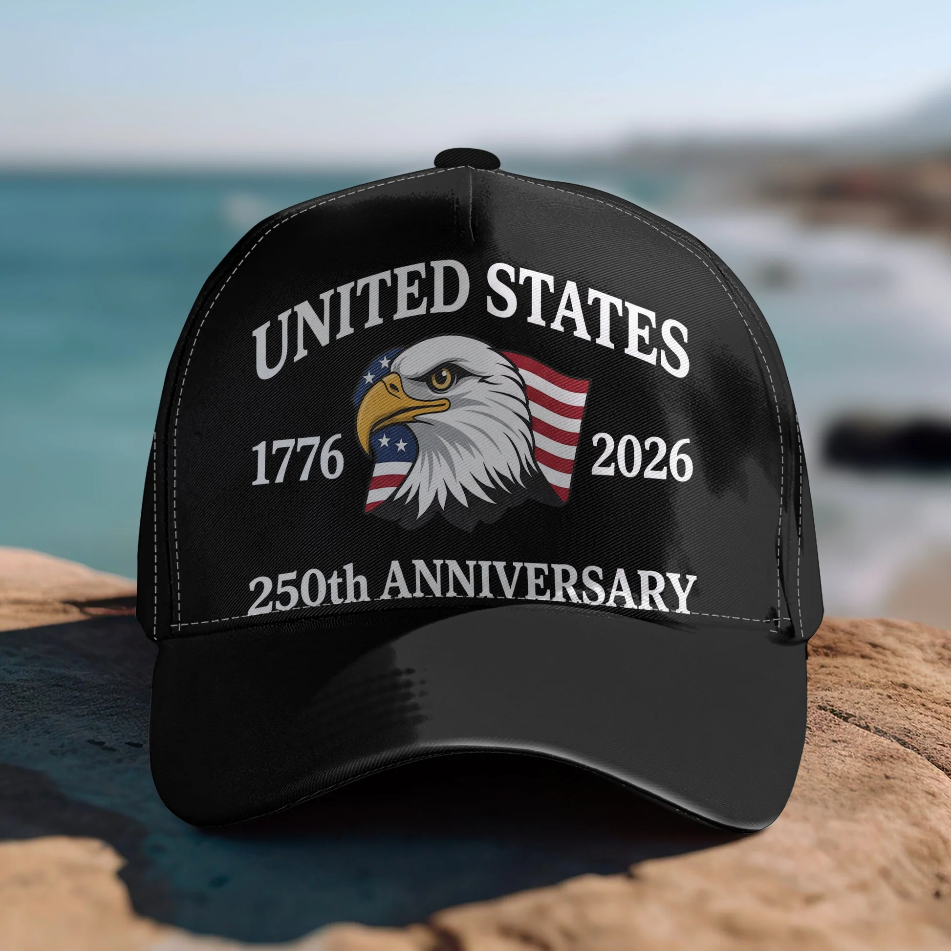 United States 250th Anniversary Eagle - Personalized Classic Cap - Gift For Patriotic, Veteran | HN02