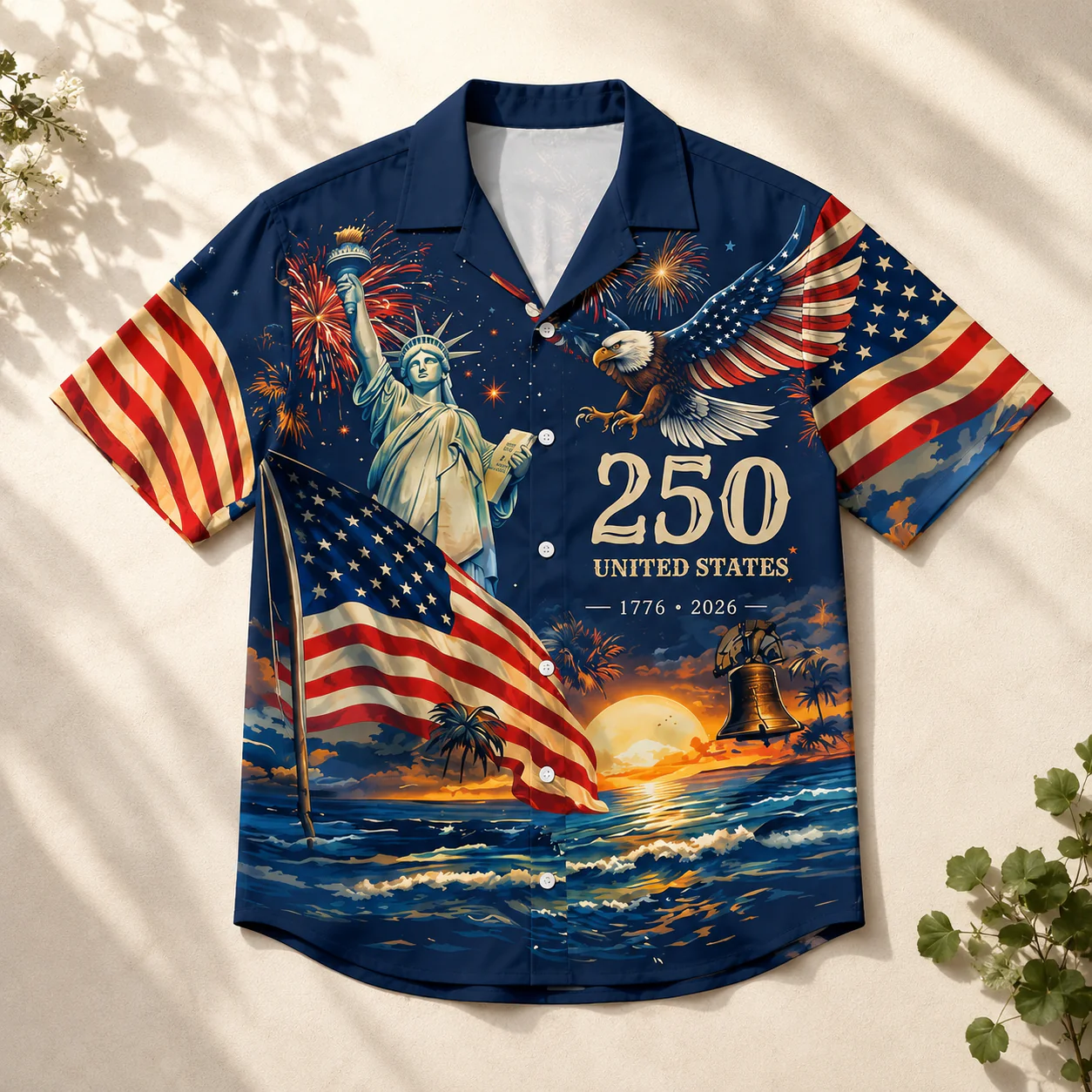 United States 250th Anniversary - Personalized Hawaiian Shirt - Gift For Men, Patriots - Image 3
