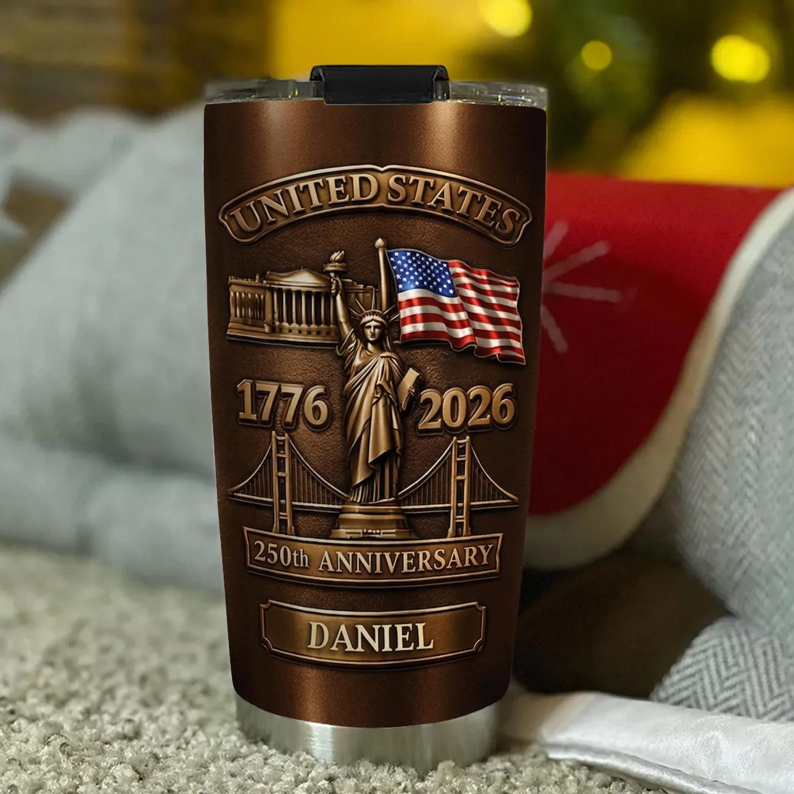 United States 250th Anniversary - Personalized Tumbler - Gift For Patriotic - Image 4