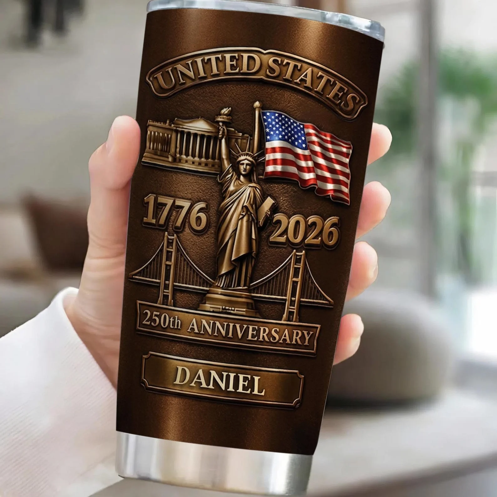 United States 250th Anniversary - Personalized Tumbler - Gift For Patriotic - Image 5