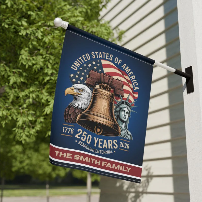 United States of America 250 Years Semiquincentennial Flag - Gift For Patriotic, Veterans | HN02 - Image 2