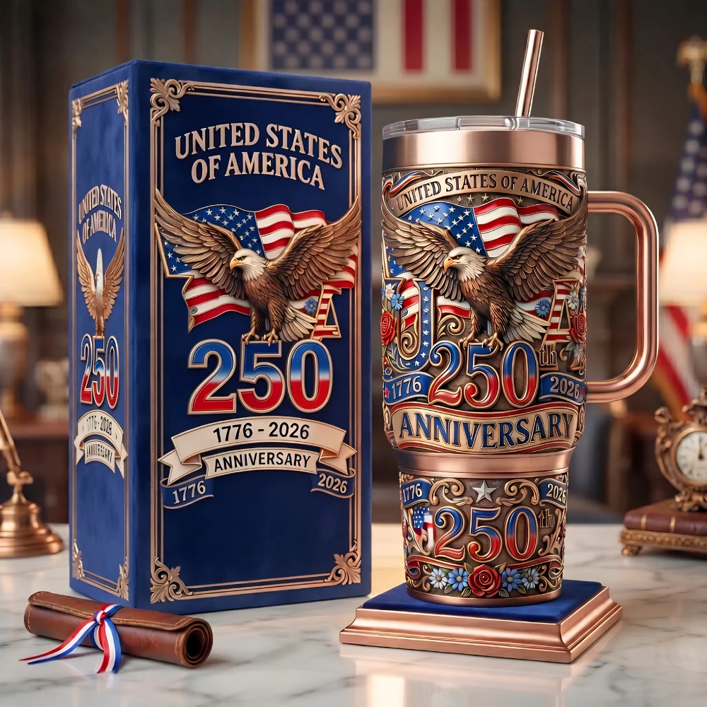 United States Of America 250th - Personalized Tumbler - Gift For Patriots